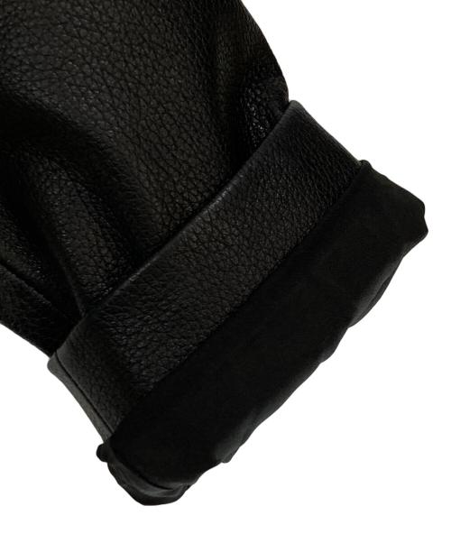 ARMANI EXCHANGE（アルマーニ エクスチェンジ）ARMANI EXCHANGE (アルマーニ エクスチェンジ) シープレザーダブルライダースジャケット ブラック サイズ:Mの古着・服飾アイテム