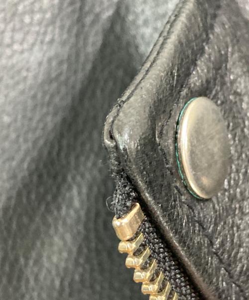 ARMANI EXCHANGE（アルマーニ エクスチェンジ）ARMANI EXCHANGE (アルマーニ エクスチェンジ) シープレザーダブルライダースジャケット ブラック サイズ:Mの古着・服飾アイテム