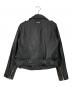 ARMANI EXCHANGE (アルマーニ エクスチェンジ) シープレザーダブルライダースジャケット ブラック サイズ:M：15000円