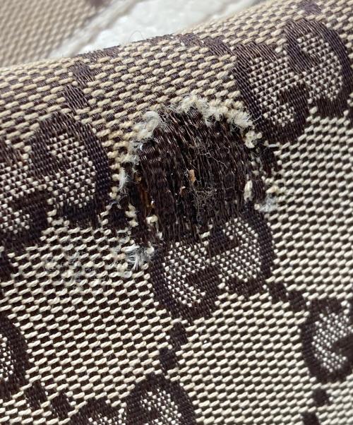 GUCCI（グッチ）GUCCI (グッチ) ミニボストンバッグ ベージュ×ホワイトの古着・服飾アイテム