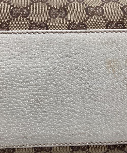 GUCCI（グッチ）GUCCI (グッチ) ミニボストンバッグ ベージュ×ホワイトの古着・服飾アイテム