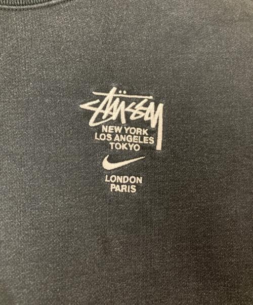 stussy（ステューシー）stussy (ステューシー) NIKE (ナイキ) International Crewneck Sweatshirt ブラック サイズ:Ｍの古着・服飾アイテム