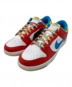 NIKE×FRUiTY PEBBLESナイキ×フルーティーペブルス）の古着「ダンク ロー QS」｜ホワイト×レッド
