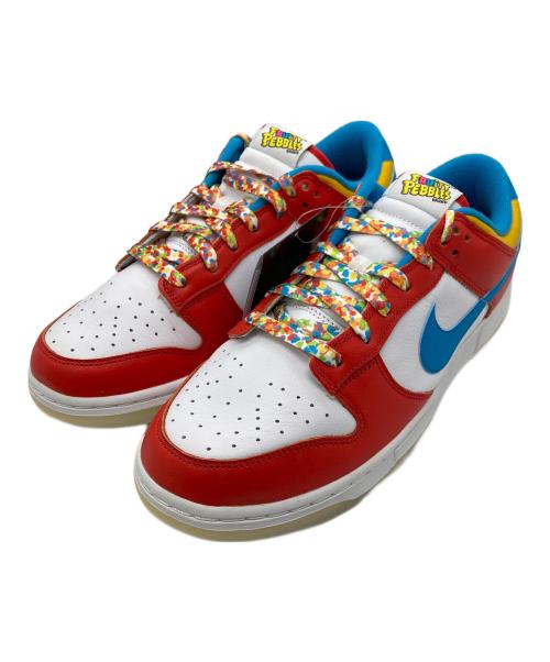 NIKE（ナイキ）NIKE (ナイキ) FRUiTY PEBBLES (フルーティーペブルス) ダンク ロー QS ホワイト×レッド サイズ:28 未使用品の古着・服飾アイテム