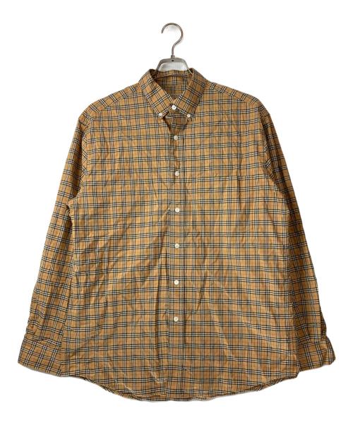 BURBERRY（バーバリー）BURBERRY (バーバリー) ノヴァチェックBDシャツ ベージュ サイズ:Ｌの古着・服飾アイテム