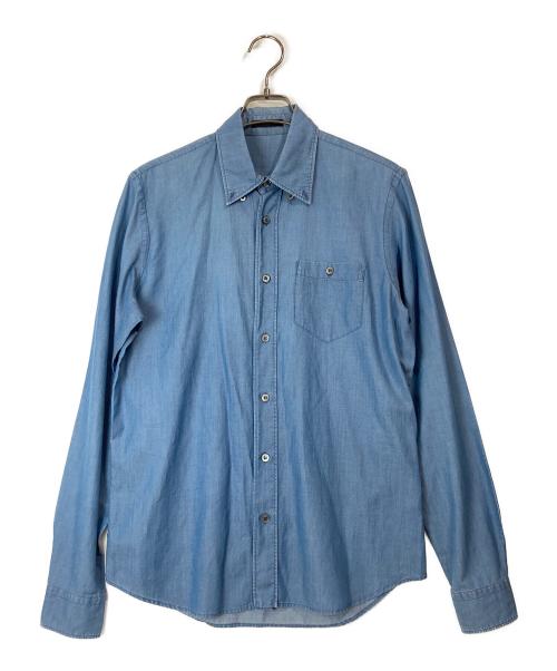PRADA（プラダ）PRADA (プラダ) ボタンダウンシャツ ブルー サイズ:38の古着・服飾アイテム