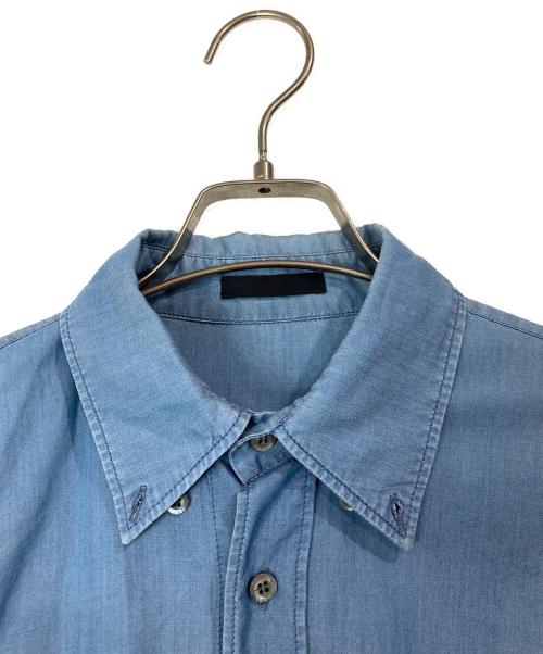 PRADA（プラダ）PRADA (プラダ) ボタンダウンシャツ ブルー サイズ:38の古着・服飾アイテム