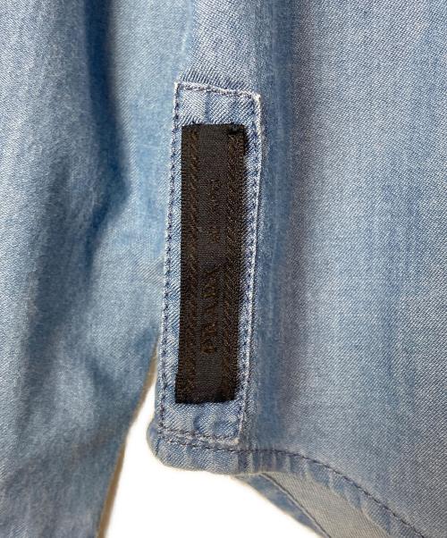 PRADA（プラダ）PRADA (プラダ) ボタンダウンシャツ ブルー サイズ:38の古着・服飾アイテム