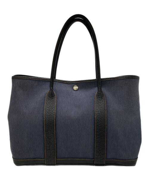 HERMES（エルメス）HERMES (エルメス) トートバッグ　ガーデンパーティPM ブラック×ネイビーの古着・服飾アイテム