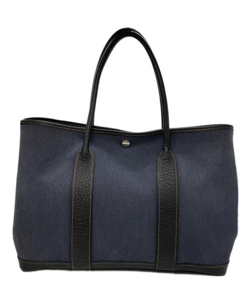 HERMES（エルメス）HERMES (エルメス) トートバッグ　ガーデンパーティPM ブラック×ネイビーの古着・服飾アイテム