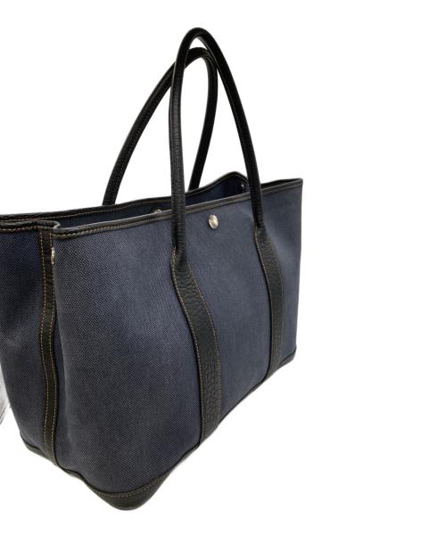 HERMES（エルメス）HERMES (エルメス) トートバッグ　ガーデンパーティPM ブラック×ネイビーの古着・服飾アイテム