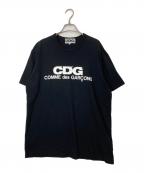 CDGシーディージー）の古着「ロゴプリントTシャツ」｜ブラック