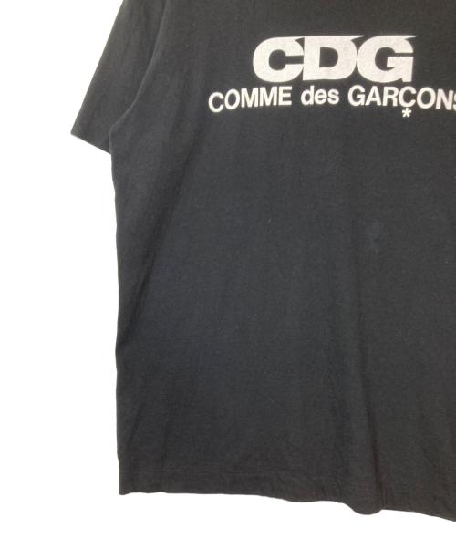 CDG（シーディージー）CDG (シーディージー) ロゴプリントTシャツ ブラック サイズ:XXLの古着・服飾アイテム