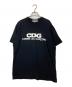 CDG（シーディージー）の古着「ロゴプリントTシャツ」｜ブラック