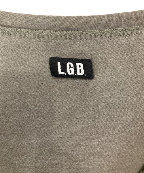 L.G.B（ルグランブルー）L.G.B (ルグランブルー) NUDE Vネックプリントカットソー グレー サイズ:2の古着・服飾アイテム