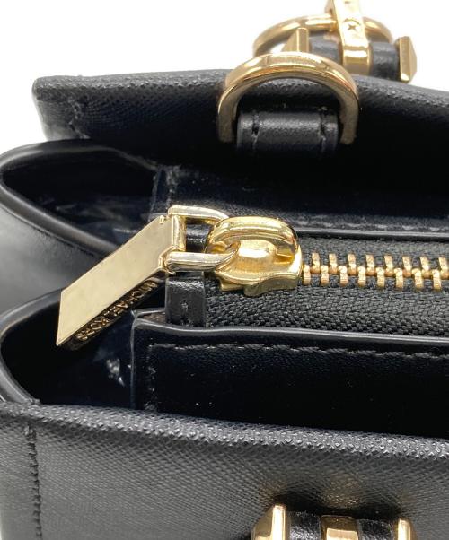 MICHAEL KORS（マイケル・コース）MICHAEL KORS (マイケル・コース) 2WAYショルダーバッグ ブラックの古着・服飾アイテム
