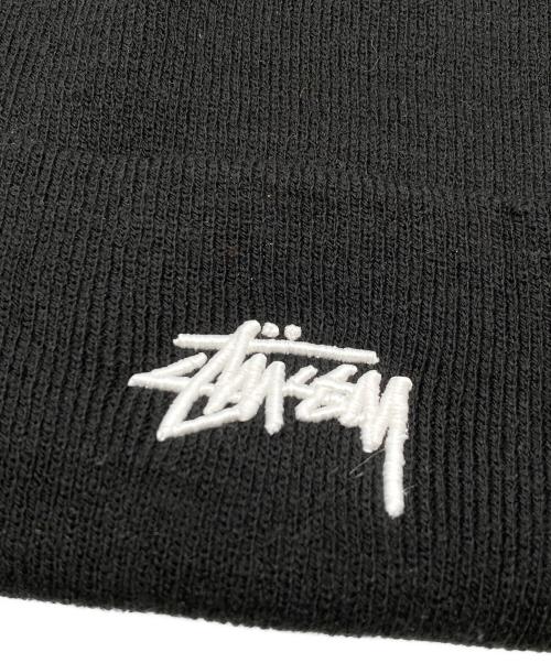 stussy（ステューシー）stussy (ステューシー) NIKE (ナイキ) ブラックカフビーニー ブラック 未使用品の古着・服飾アイテム