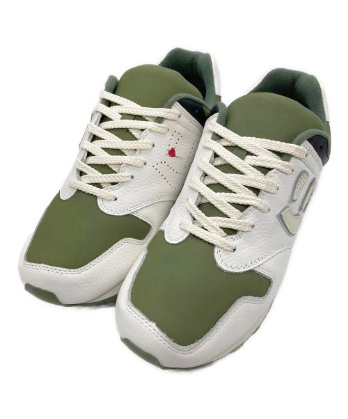 Sangacio（サンガッチョ）SANGACIO (サンガッチョ) BRANDALISED (ブランダライズド) にゅ～ず『BONSAI』 ホワイト×グリーン サイズ:26.5cmの古着・服飾アイテム