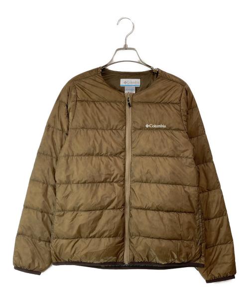 Columbia（コロンビア）Columbia (コロンビア) バーティカル グライド ダウンジャケット ブラウン サイズ:Mの古着・服飾アイテム