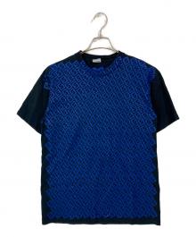 stussy（ステューシー）の古着「00's総柄Tシャツ」｜ブラック×ブルー