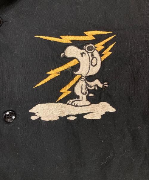 東洋エンタープライズ（トウヨウエンタープライズ）東洋エンタープライズ (トウヨウエンタープライズ) PEANUTS (ピーナッツ) ベトナムシャツ ブラック サイズ:Sの古着・服飾アイテム
