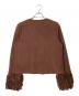 MARNI (マルニ) フリルノーカラージャケット ブラウン サイズ:46：15000円