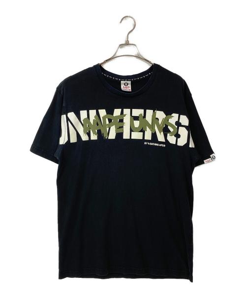 A BATHING APE（アベイシングエイプ）A BATHING APE (アベイシングエイプ) AAPE UNIVERSE TEE ブラック サイズ:XLの古着・服飾アイテム