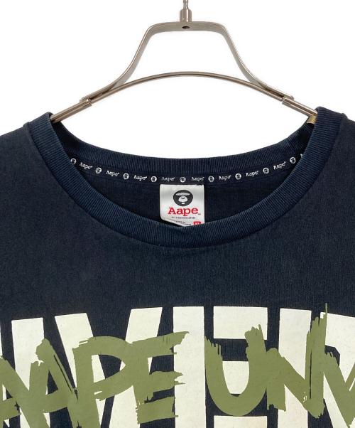 A BATHING APE（アベイシングエイプ）A BATHING APE (アベイシングエイプ) AAPE UNIVERSE TEE ブラック サイズ:XLの古着・服飾アイテム