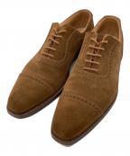 Crockett & Jones×BARNEYS NEWYORKクロケット＆ジョーンズ×バーニーズ・ニューヨーク）の古着「ストレートチップスウェードシューズ」｜ブラウン