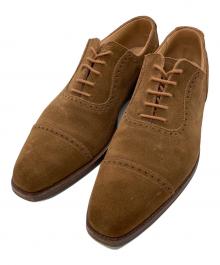 Crockett & Jones×BARNEYS NEWYORK（クロケット＆ジョーンズ×バーニーズ・ニューヨーク）の古着「ストレートチップスウェードシューズ」｜ブラウン