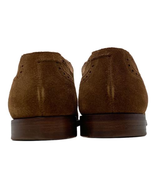 Crockett & Jones（クロケット＆ジョーンズ）Crockett & Jones (クロケット＆ジョーンズ) BARNEYS NEWYORK (バーニーズ・ニューヨーク) ストレートチップスウェードシューズ ブラウン サイズ:SIZE 7 1/2 Eの古着・服飾アイテム