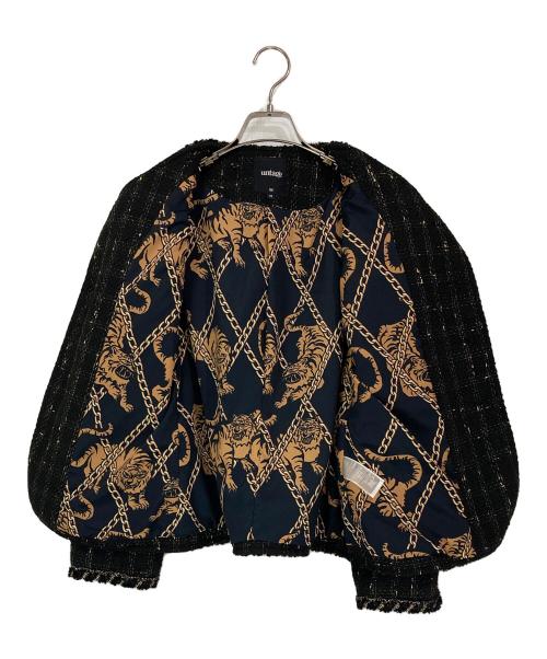 untage（アンテージ）untage (アンテージ) ツイードジャケット ブラック×ゴールド サイズ:Ｍの古着・服飾アイテム