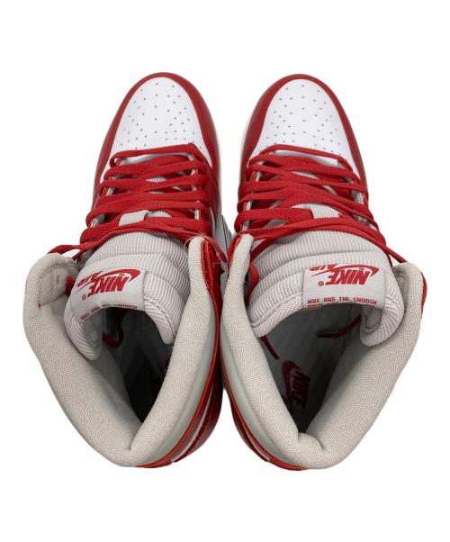 NIKE（ナイキ）NIKE (ナイキ) エアジョーダン1 ハイ OG レッド×ホワイト サイズ:28.5cm 未使用品の古着・服飾アイテム