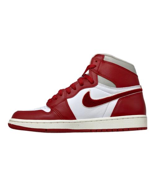 NIKE（ナイキ）NIKE (ナイキ) エアジョーダン1 ハイ OG レッド×ホワイト サイズ:28.5cm 未使用品の古着・服飾アイテム