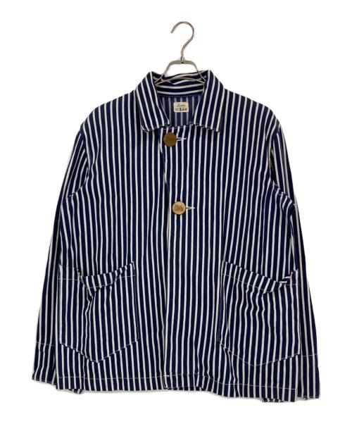 Buddy Lee（バディーリー）Buddy Lee (バディーリー) ストライプカバーオールジャケット ネイビー サイズ:Lの古着・服飾アイテム