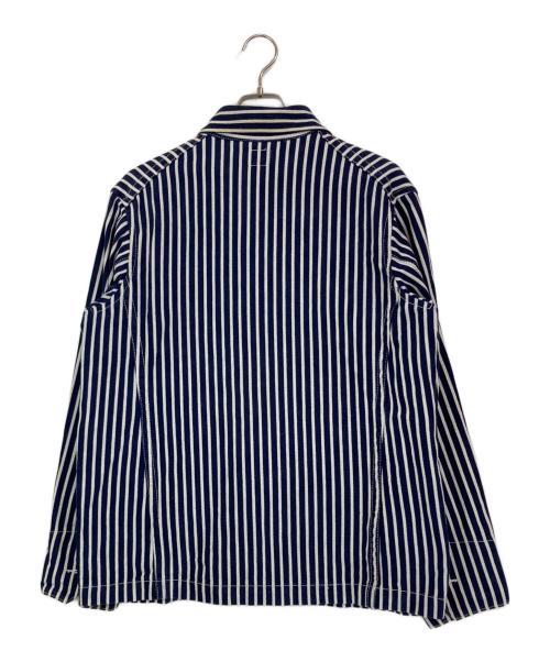 Buddy Lee（バディーリー）Buddy Lee (バディーリー) ストライプカバーオールジャケット ネイビー サイズ:Lの古着・服飾アイテム