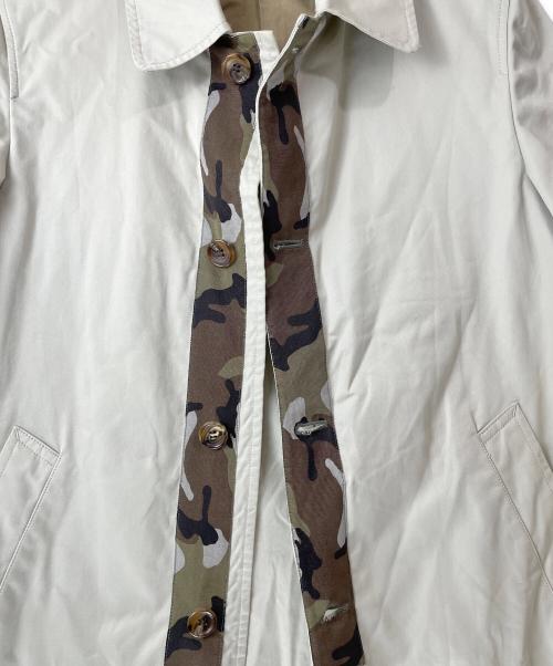 COMME des GARCONS HOMME（コムデギャルソン オム）COMME des GARCONS HOMME (コムデギャルソン オム) 12ss カモ切替ステンカラーコート ベージュ サイズ:Ｌの古着・服飾アイテム