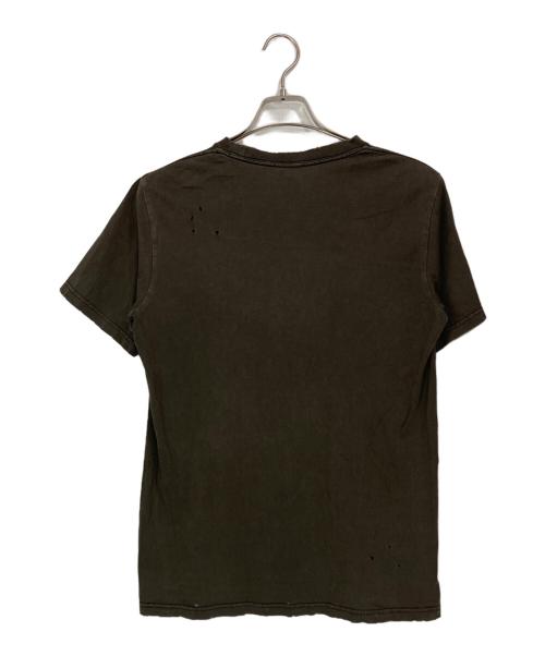 NUMBER (N)INE（ナンバーナイン）NUMBER (N)INE (ナンバーナイン) ダメージ加工スカルTシャツ ブラウン サイズ:2の古着・服飾アイテム