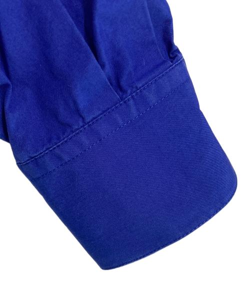 CELINE（セリーヌ）CELINE (セリーヌ) 袖切替ロングスリーブシャツ ホワイト×ブルー サイズ:38の古着・服飾アイテム
