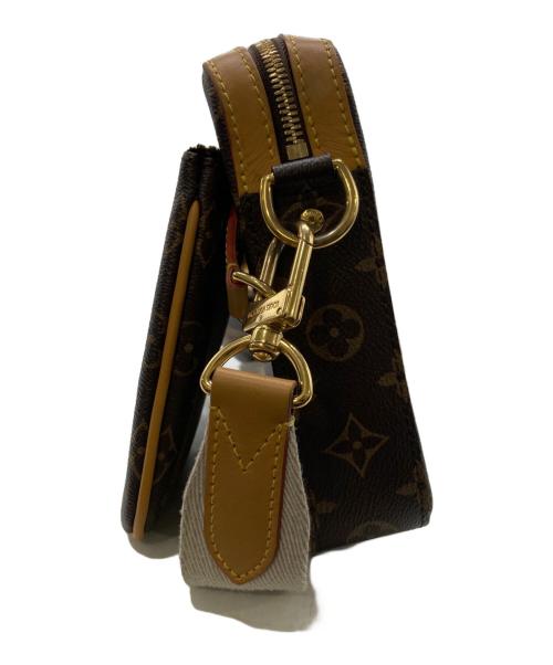 LOUIS VUITTON（ルイ ヴィトン）LOUIS VUITTON (ルイ ヴィトン) NIGO (二ゴー) LV スクエアード・トリオメッセンジャー ブラウンの古着・服飾アイテム