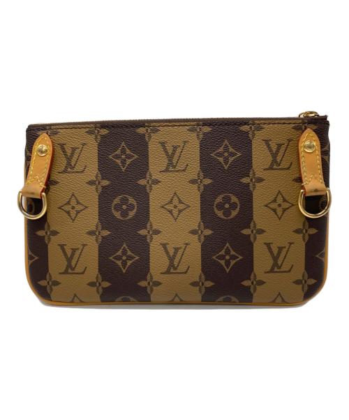 LOUIS VUITTON（ルイ ヴィトン）LOUIS VUITTON (ルイ ヴィトン) NIGO (二ゴー) LV スクエアード・トリオメッセンジャー ブラウンの古着・服飾アイテム