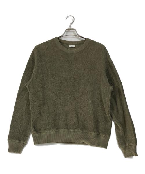 DRIES VAN NOTEN（ドリスヴァンノッテン）DRIES VAN NOTEN (ドリスヴァンノッテン) パイル地クルーネックスウェット グリーン サイズ:Ｍの古着・服飾アイテム