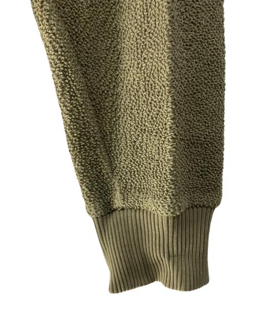 DRIES VAN NOTEN（ドリスヴァンノッテン）DRIES VAN NOTEN (ドリスヴァンノッテン) パイル地クルーネックスウェット グリーン サイズ:Ｍの古着・服飾アイテム