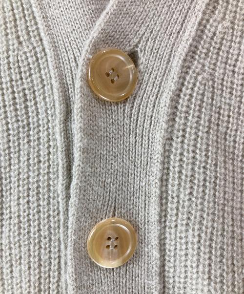 UNFIL（アンフィル）unfil (アンフィル) ブルーフェイス&カシミア オーバーサイズ カーディガン ベージュ サイズ:1の古着・服飾アイテム