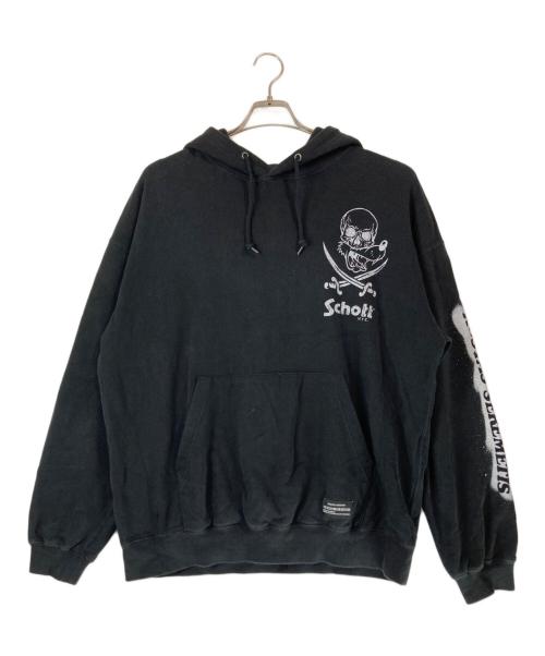 Schott（ショット）Schott (ショット) NEIGHBORHOOD (ネイバーフッド) Kostas Seremetis (コスタスセレメンティス) SWEAT PARKA LONG SLEEVE ブラック サイズ:XLの古着・服飾アイテム