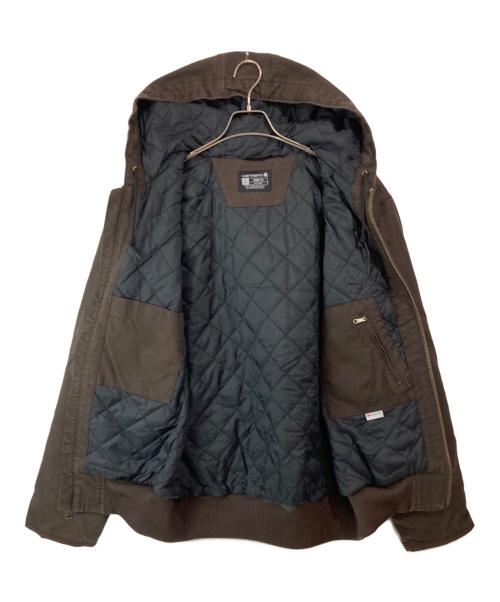 CarHartt（カーハート）CarHartt (カーハート) WASHED DUCK INSULATED ACTIVE JACKET ダークブラウン サイズ:Lの古着・服飾アイテム