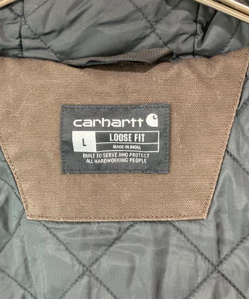 CarHartt（カーハート）CarHartt (カーハート) WASHED DUCK INSULATED ACTIVE JACKET ダークブラウン サイズ:Lの古着・服飾アイテム