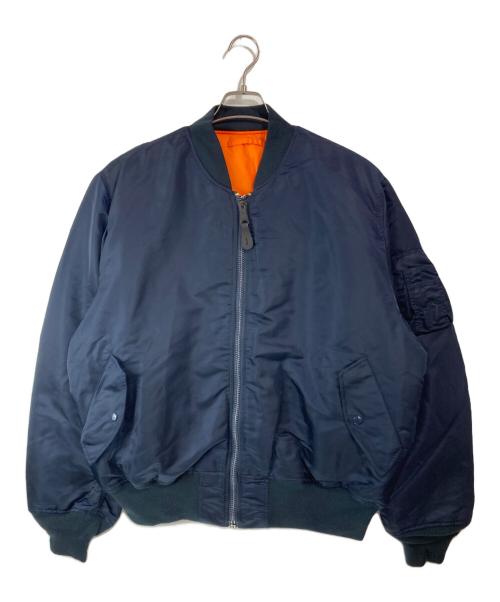 ALPHA（アルファ）ALPHA (アルファ) MA-1ジャケット ネイビー サイズ:XLの古着・服飾アイテム