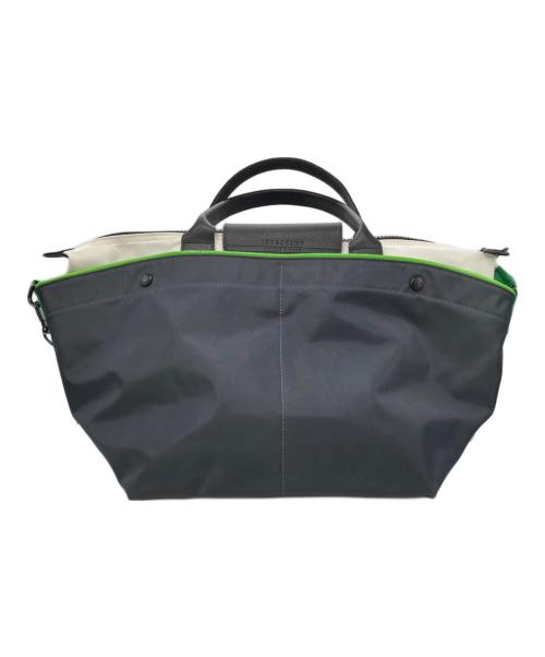 LONGCHAMP（ロンシャン）LONGCHAMP (ロンシャン) ルプリアージュ レスキュー グレー×グリーンの古着・服飾アイテム