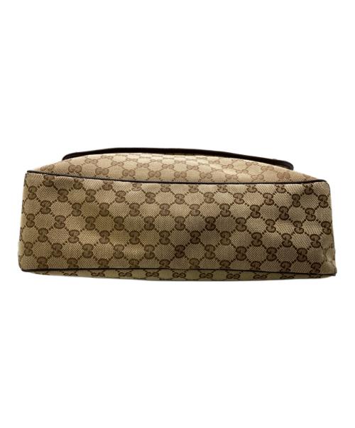 GUCCI（グッチ）GUCCI (グッチ) GGキャンバスショルダーバッグ ベージュの古着・服飾アイテム